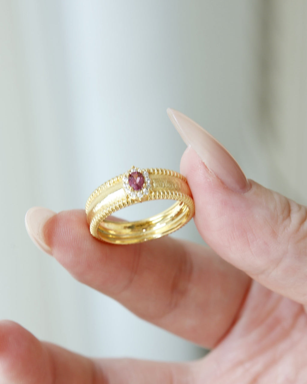 【Violet Haze & Gilded Dawn】Ring