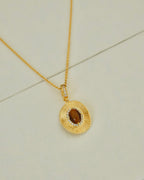 【Golden Wave, Tiger's Gaze】 Tiger's Eye Wave Necklace