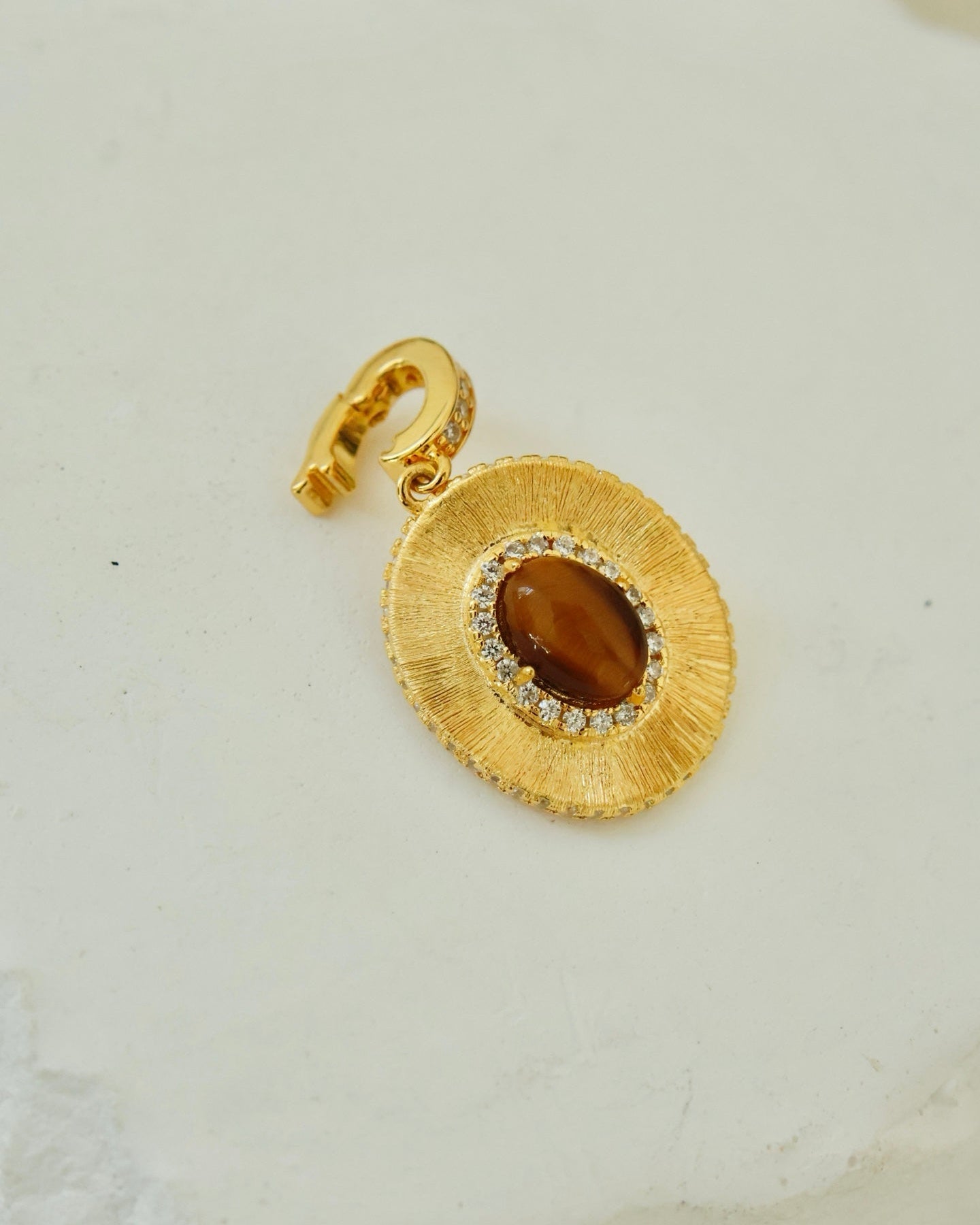 【Golden Wave, Tiger's Gaze】 Tiger's Eye Wave Necklace
