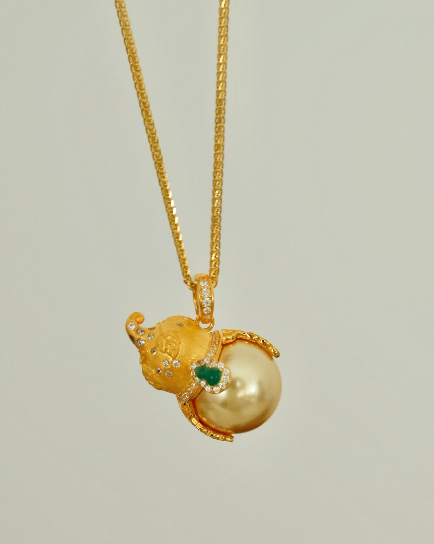 【Dual Fortune】 Gourd Pendant Necklace