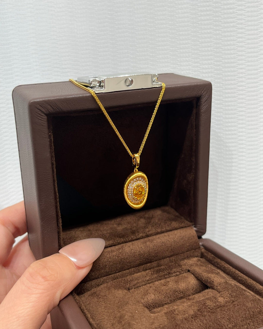 【Fortune‘s Ingot】 Diamond-Cut Ingot Necklace