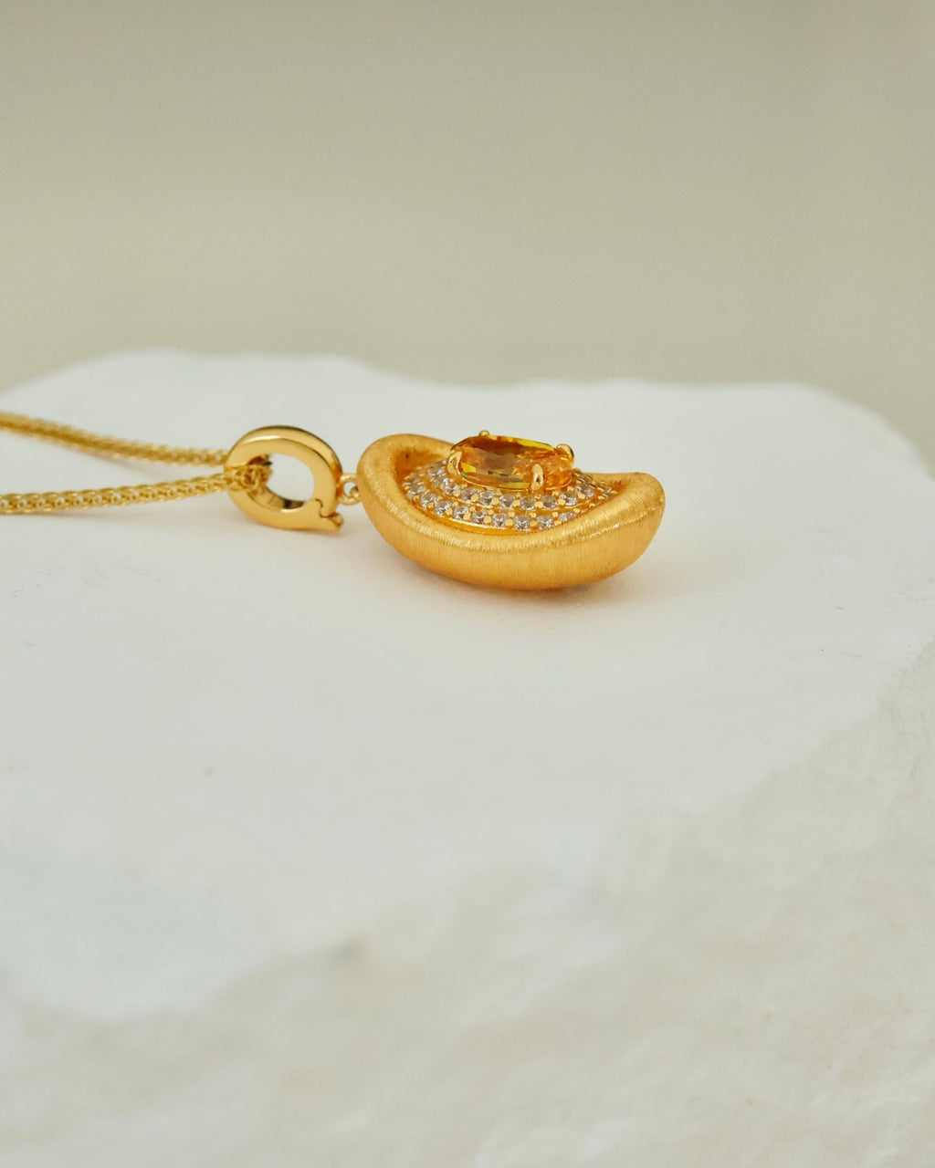 【Fortune‘s Ingot】 Diamond-Cut Ingot Necklace