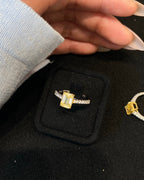 【Sunset Candy】 Citrine Cabochon Ring