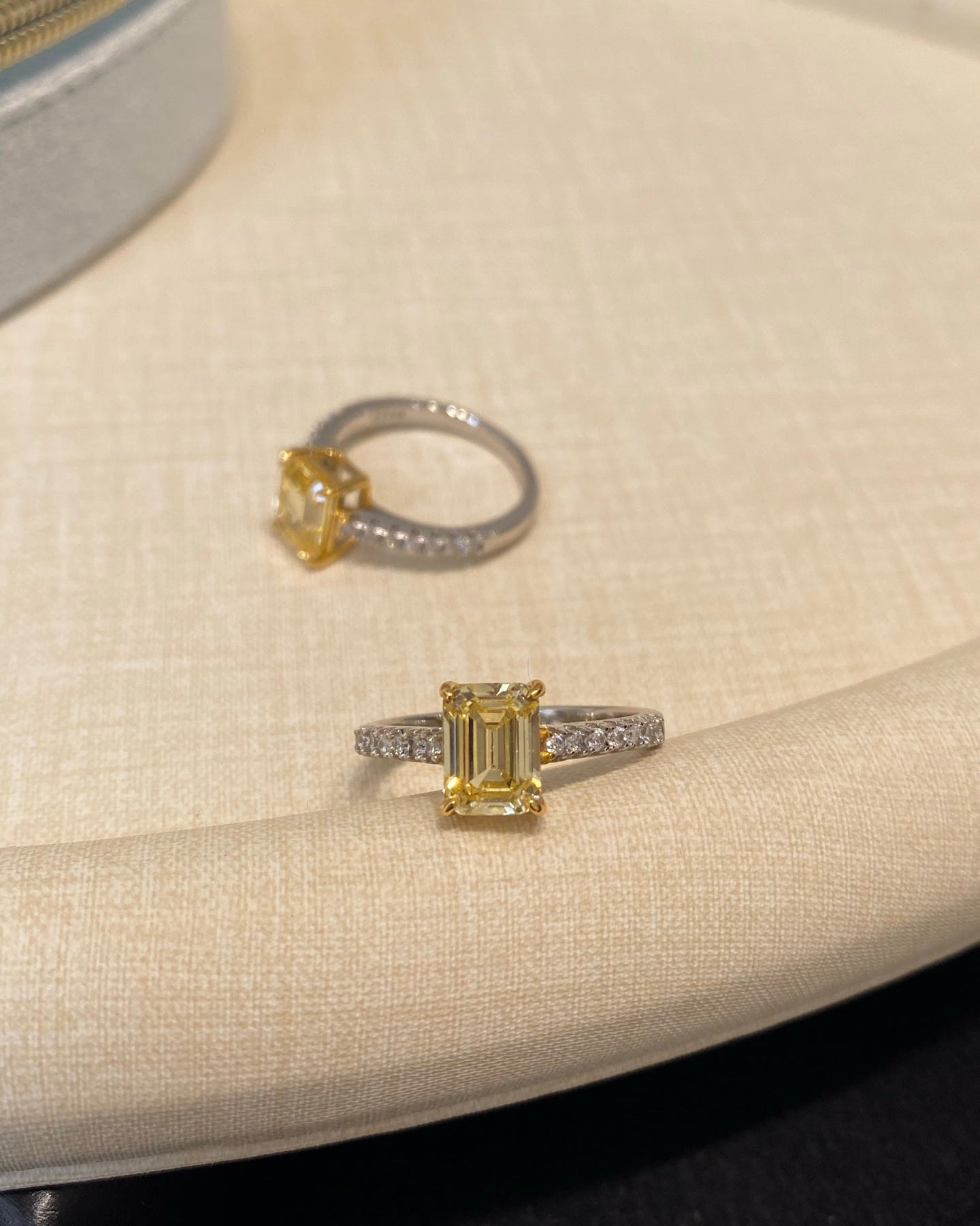 【Sunset Candy】 Citrine Cabochon Ring