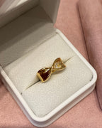 【Heart’s Knot】 Twisted Heart Ring