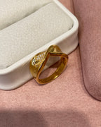 【Heart’s Knot】 Twisted Heart Ring