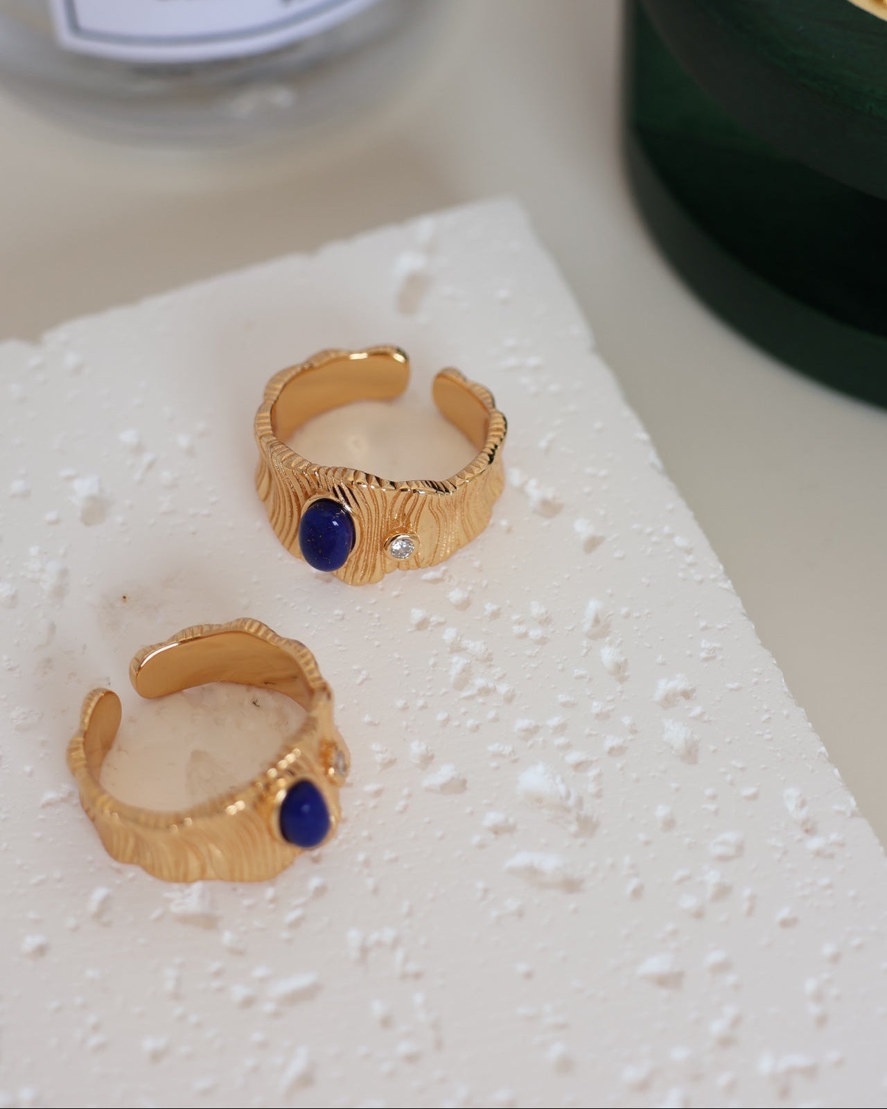 【Stardust Ripples】 Lapis Lazuli Ring