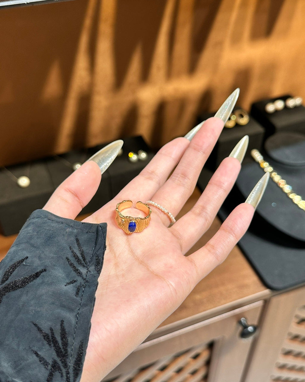 【Stardust Ripples】 Lapis Lazuli Ring