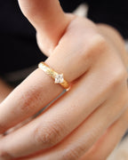 【Gilded Square】 Vintage Square Ring