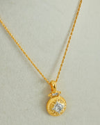 【Starlight Orbit】 Brushed Disc Necklace/Bracelet