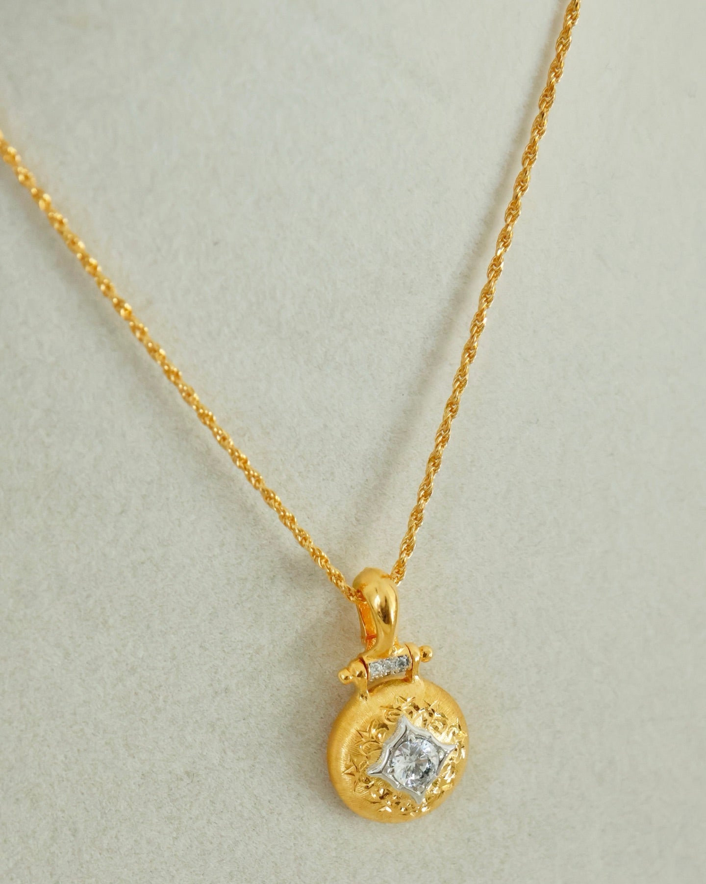 【Starlight Orbit】 Brushed Disc Necklace/Bracelet