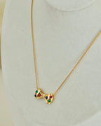 【Tri-Color Bow】 Gift Bow Necklace